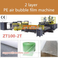 Electricity saving 2 layers PE bubble film machine